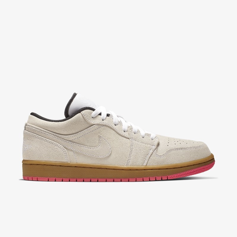 Jordan 1 hotsell low pink bottom